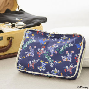 MICKEY AND FRIENDS圧縮収納ポーチパジャマパーティーデザイン