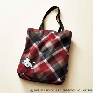 たためて軽くて大容量♡クレストブリッジチェック柄トートバッグ